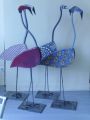 Ballet de flamants roses - les oiseaux